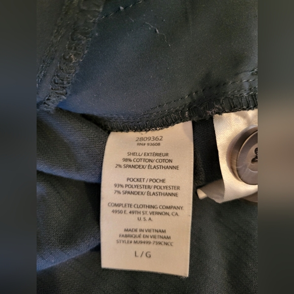 NWOT- Matty M Deep Green Corduroy Jacket, Size Large - Picture 5 of 6